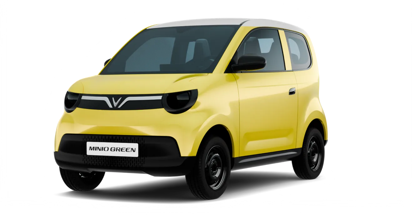 VinFast Minio Green màu Summer Yellow – nóc Infinity Blanc