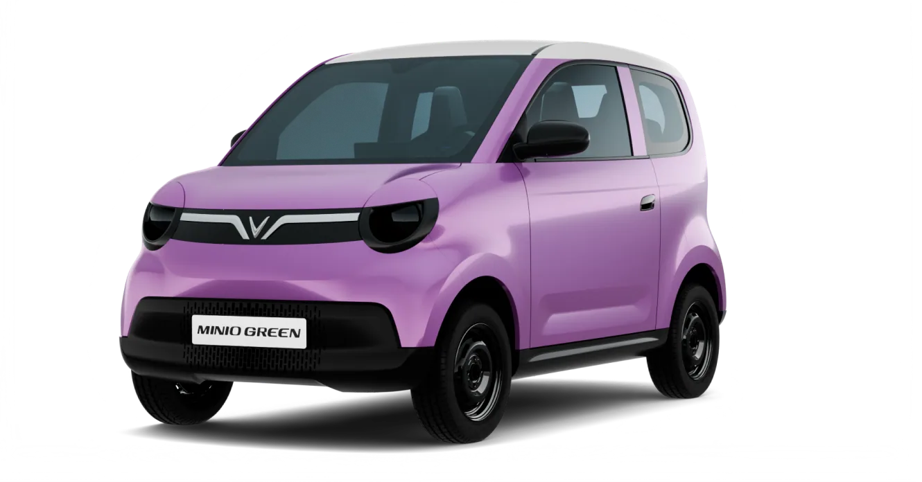 VinFast Minio Green màu Rose Metallic – nóc Infinity Blanc