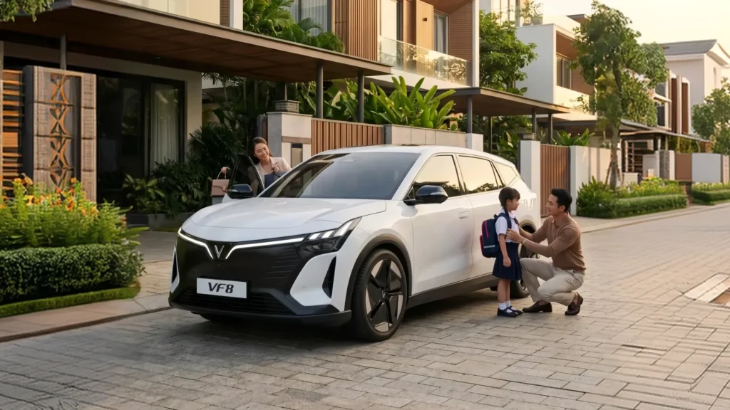 VinFast VF 8 Thế hệ mới – hình ảnh thực tế